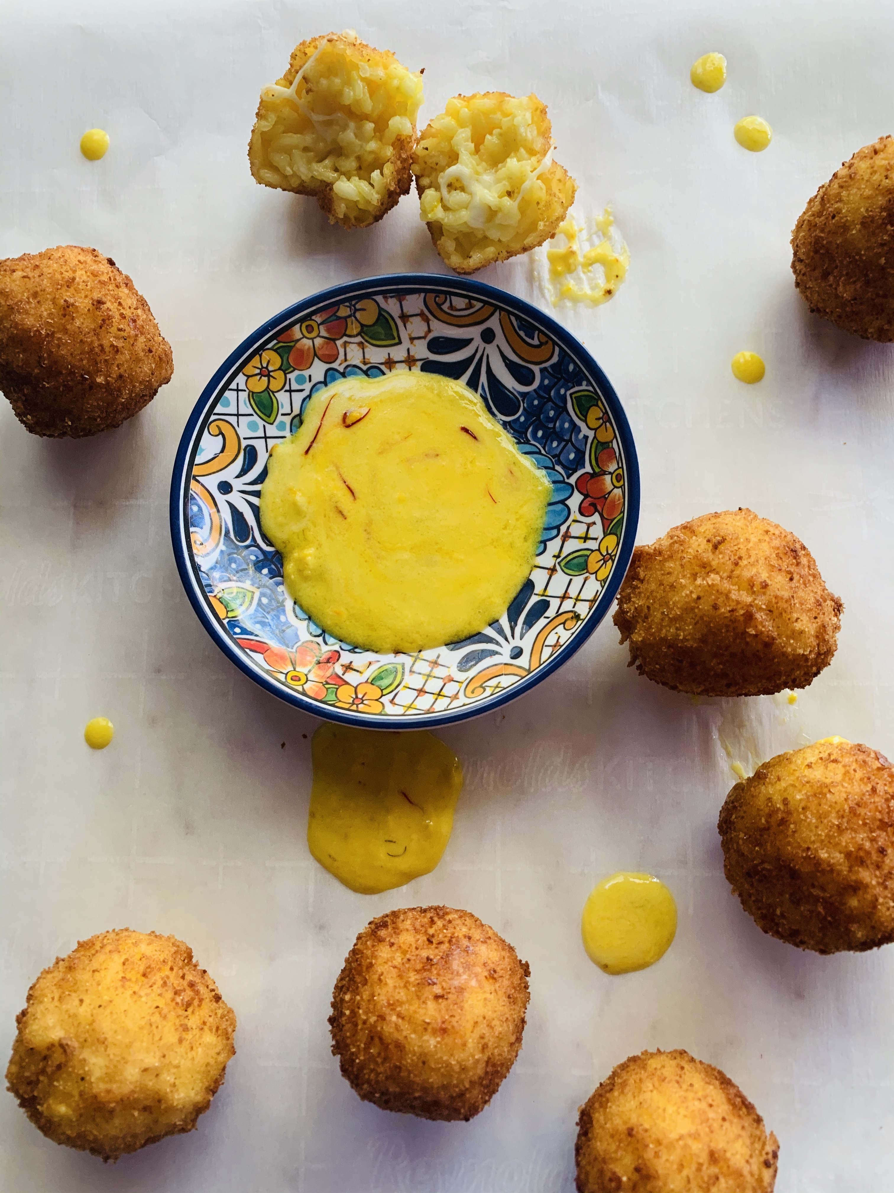 Saffron Arancini with Saffron Sauce - A Perfect Feast