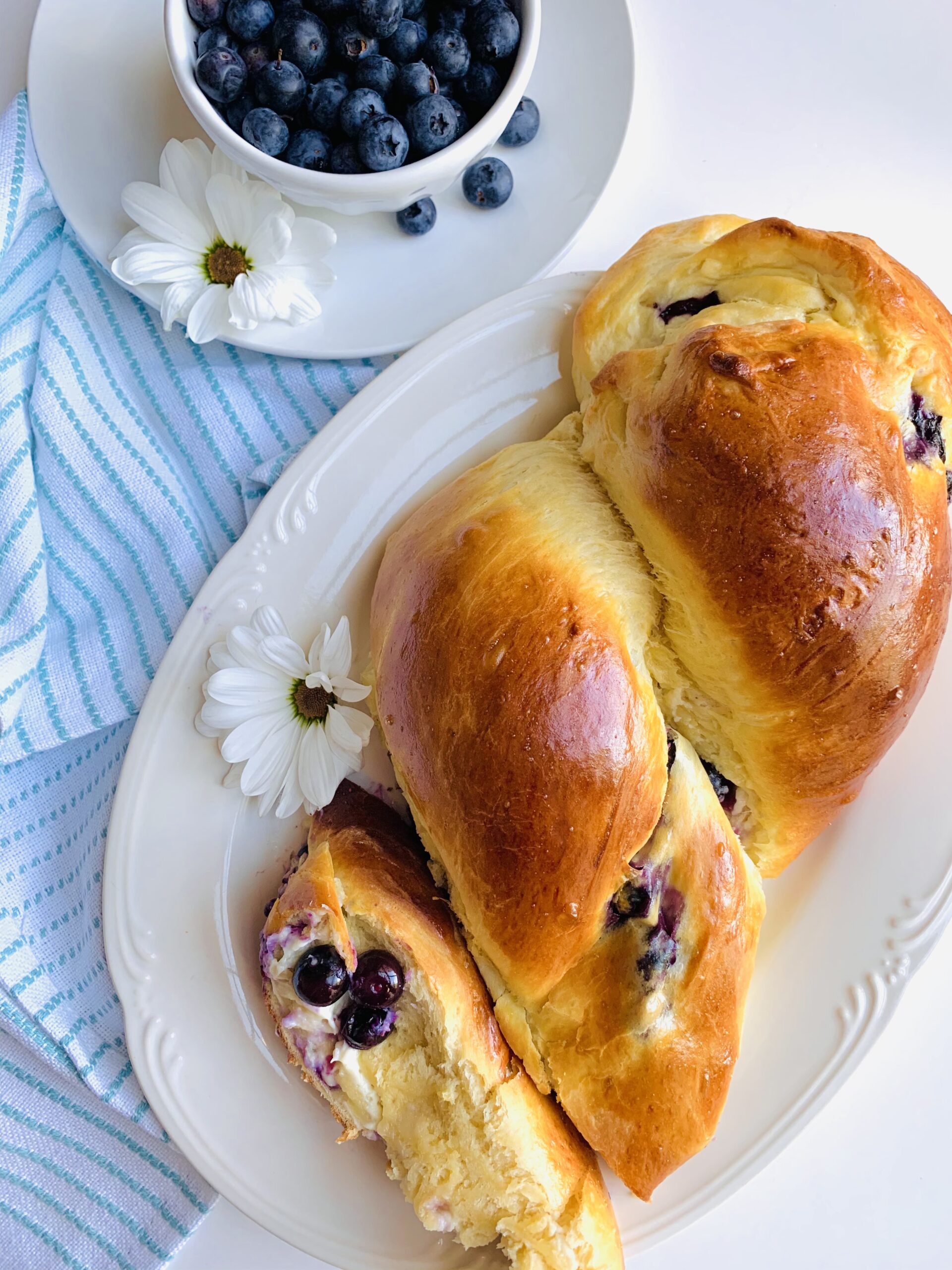 Blueberry Cream Cheese Bread Twist - A Perfect Feast