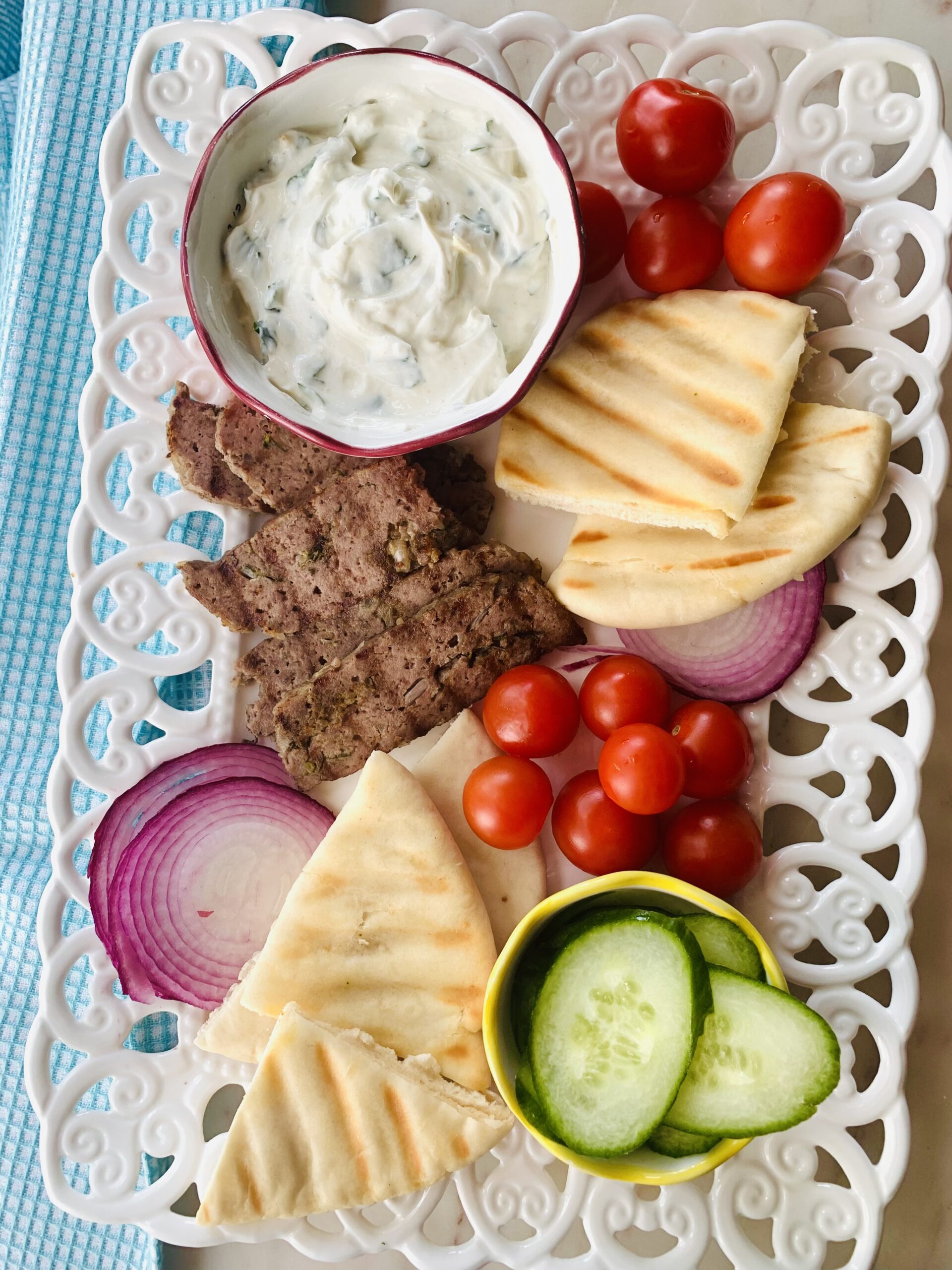 Lamb Gyros with Cilantro Sauce - A Perfect Feast